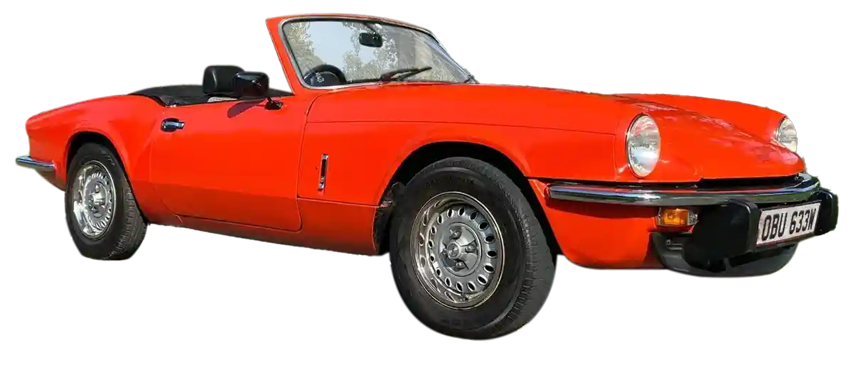 TV and Movie Classic Wedding Car Hire Triumph Spitfire 1500 1980