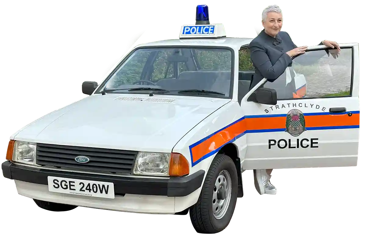 TV and Movie Classic Wedding and Event Police Cars 1980 Ford Escort Taggart Special 1200px