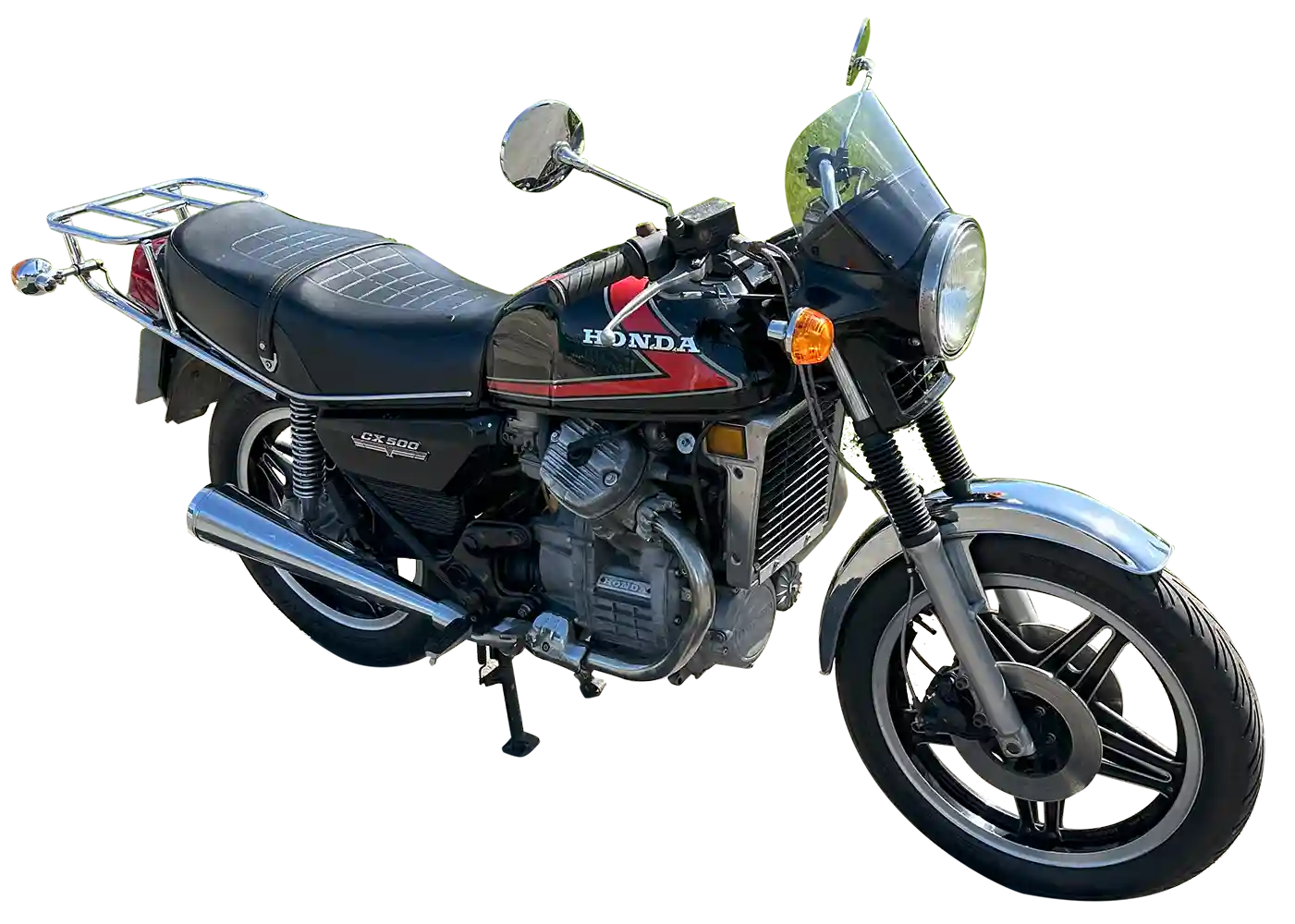 TV and Movie Cars Motorcycles Motorbikes Scotland Action Vehicle Honda CX500 Outline